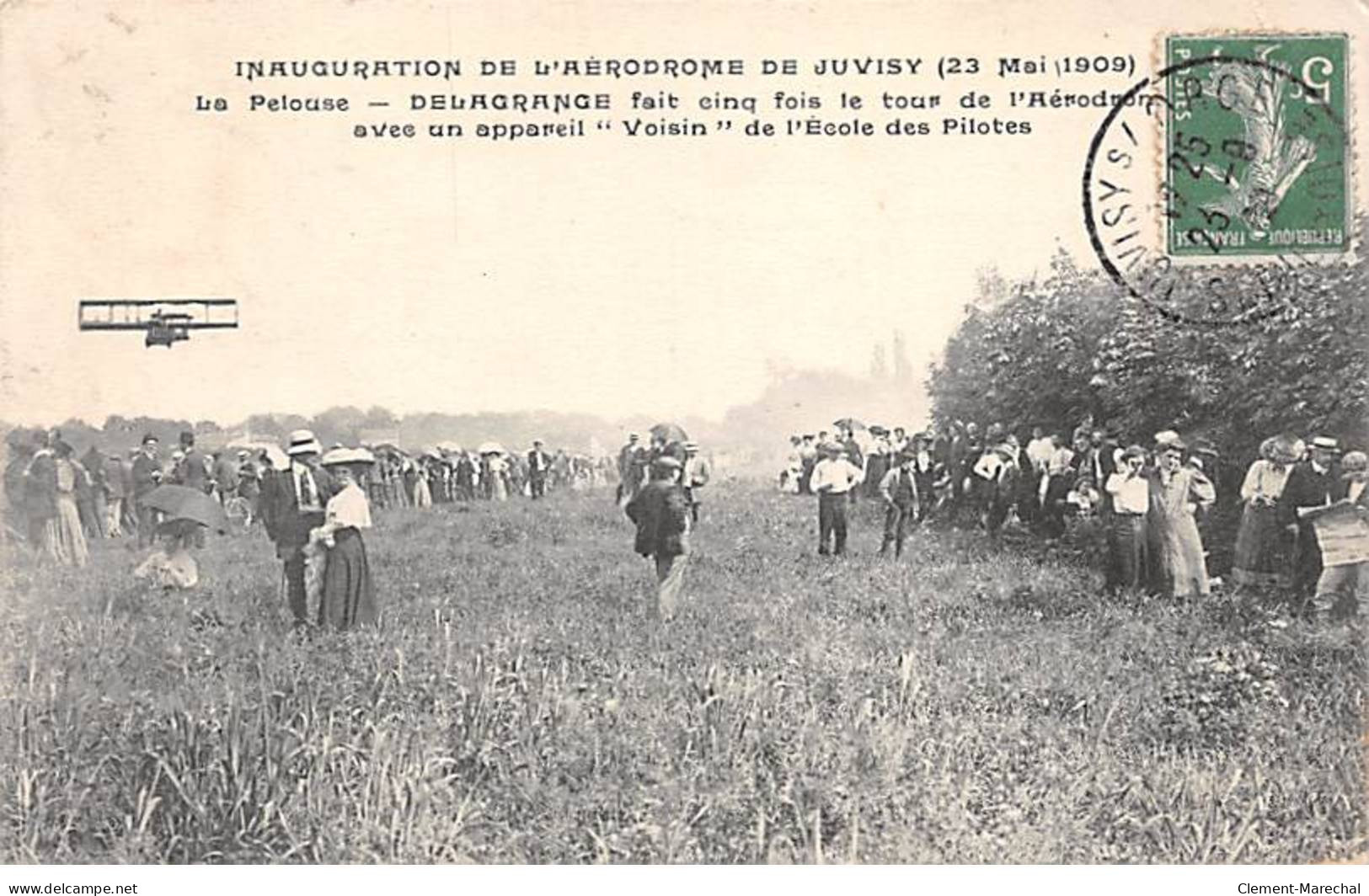 Inauguration De L'Aérodrome De JUVISY 1909 - La Pelouse - DELAGRANGE - état - Juvisy-sur-Orge