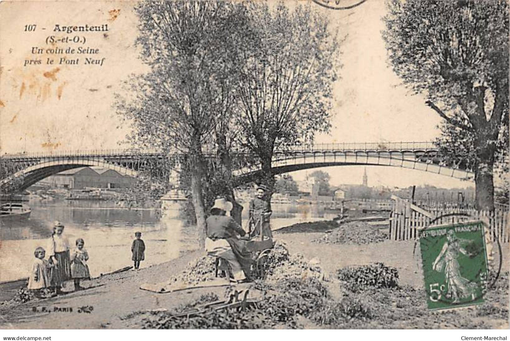 ARGENTEUIL - Un Coin De Seine Près Le Pont Neuf - état - Argenteuil
