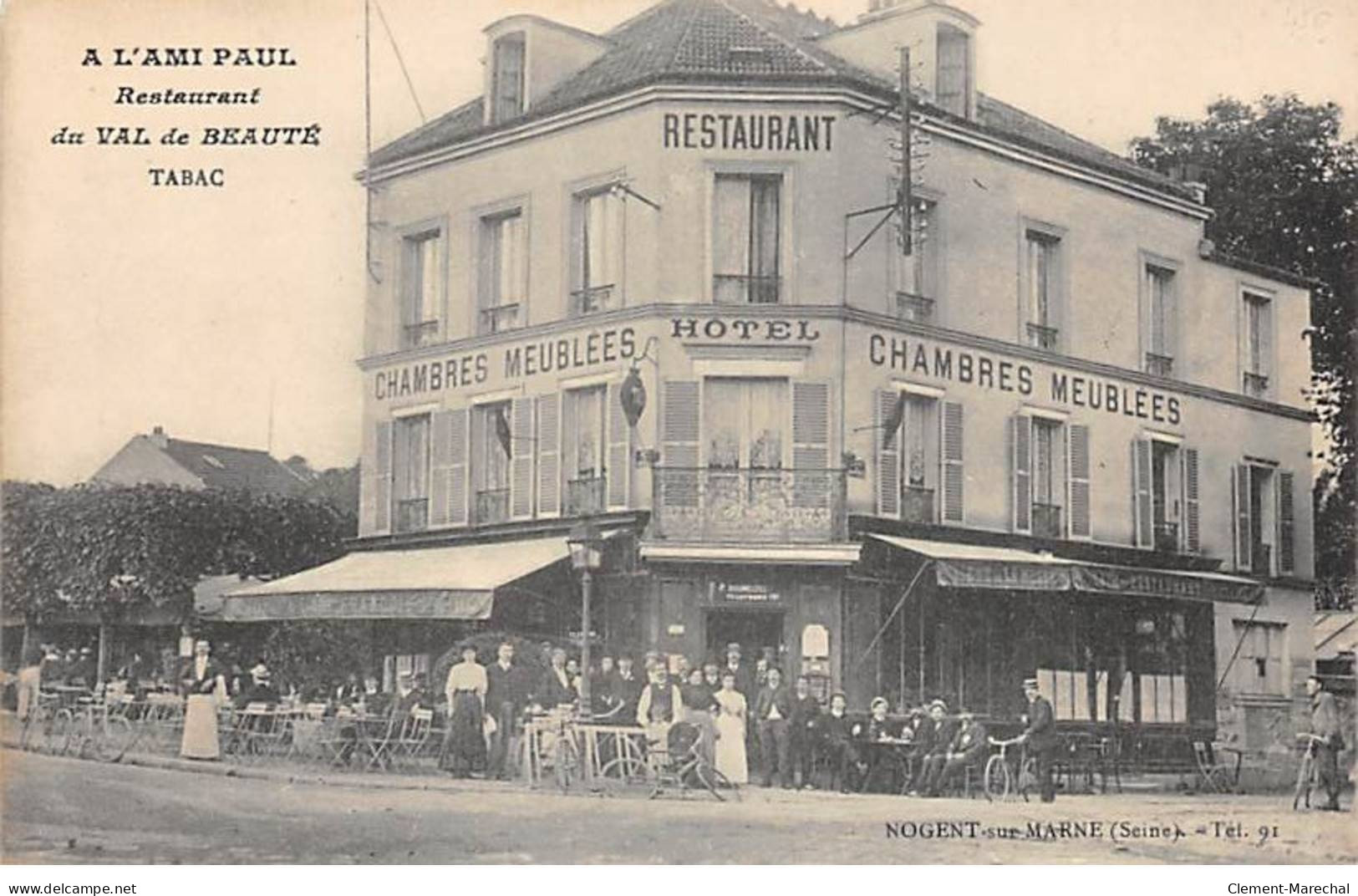 NOGENT SUR MARNE - " A L'Ami Paul " Restaurant Du VAL DE BEAUTE - Tabac - Très Bon état - Nogent Sur Marne