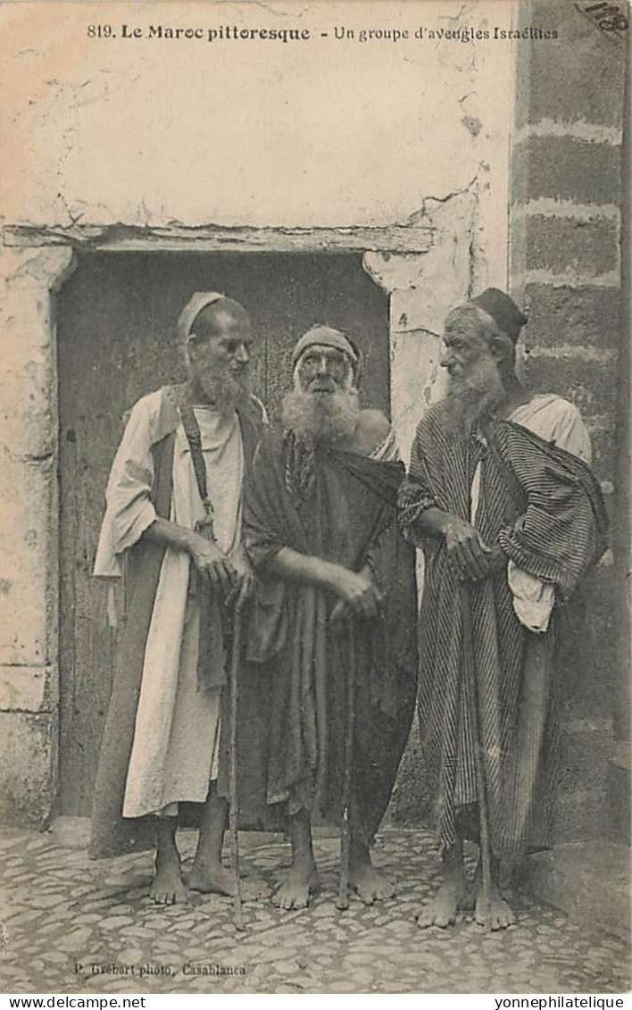 JUDAÏCA - JEWISH - MAROC - Le Maroc Pittoresque - Groupe D'aveugles Israélites - Jud-435 - Judaika