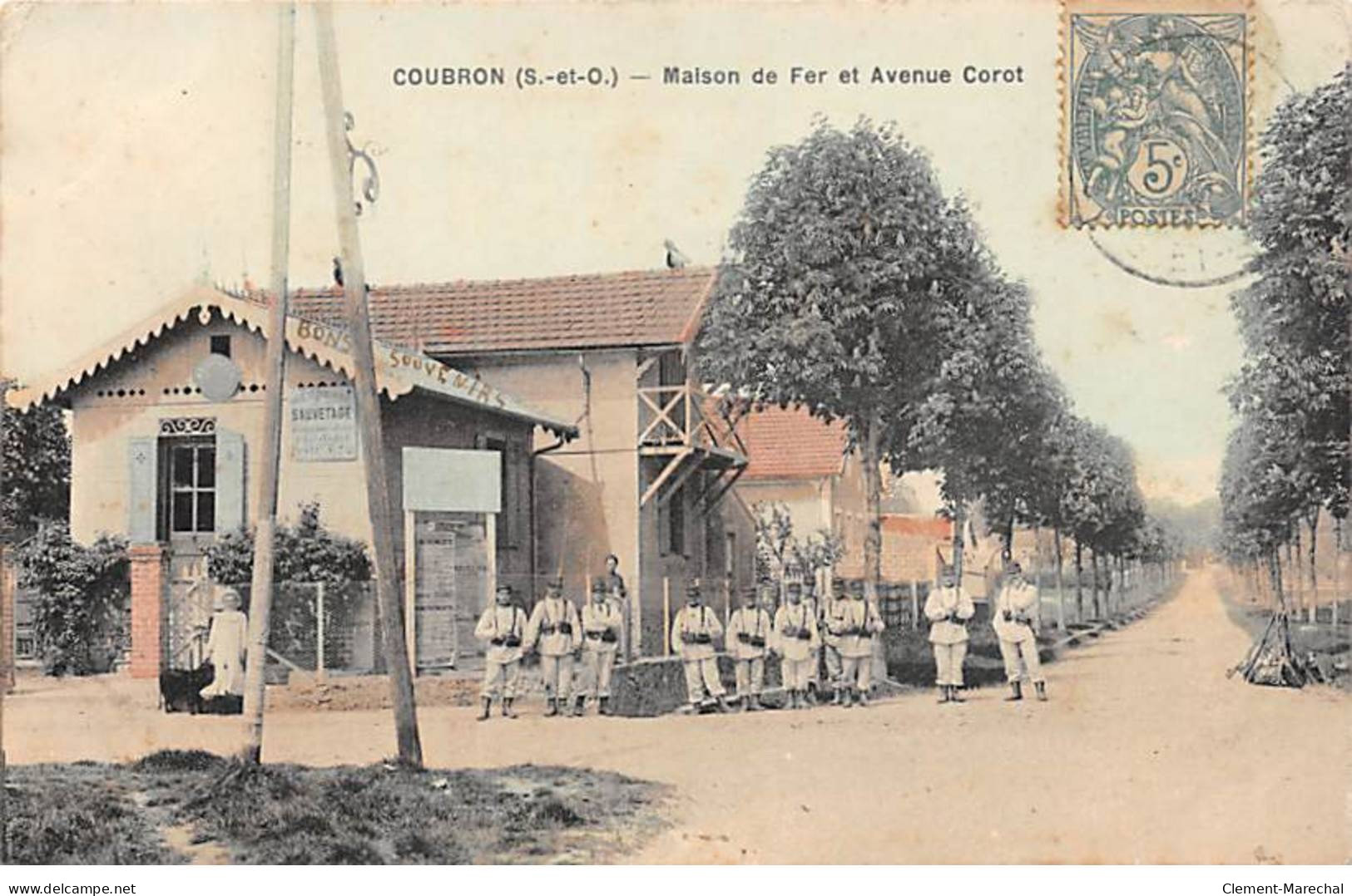 COUBRON - Maison De Fer Et Avenue Corot - Très Bon état - Autres & Non Classés