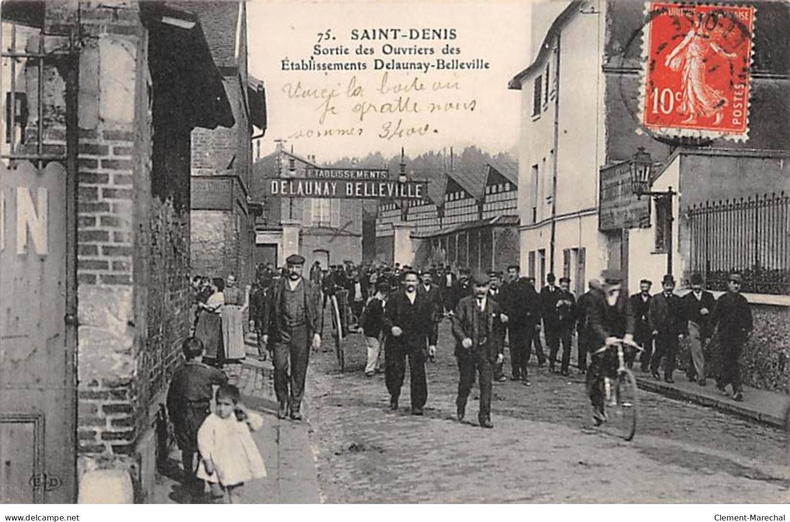 SAINT DENIS - Sortie Des Ouvriers Des Etablissements Delaunay Belleville - Très Bon état - Saint Denis