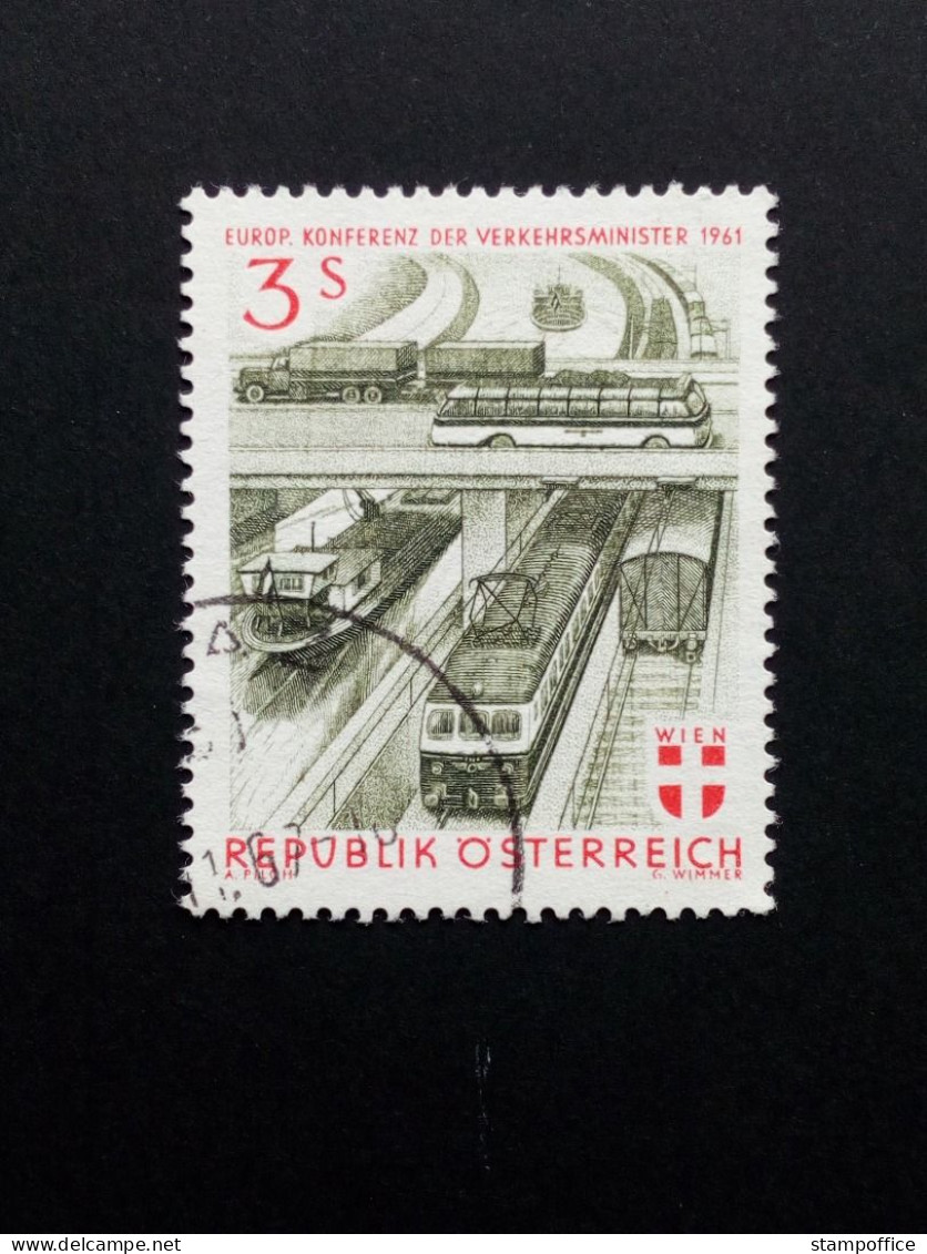 ÖSTERREICH MI-NR. 1086 GESTEMPELT(USED) MITLÄUFER 1961 KONFERENZ DER VERKEHRSMINISTER - Idées Européennes