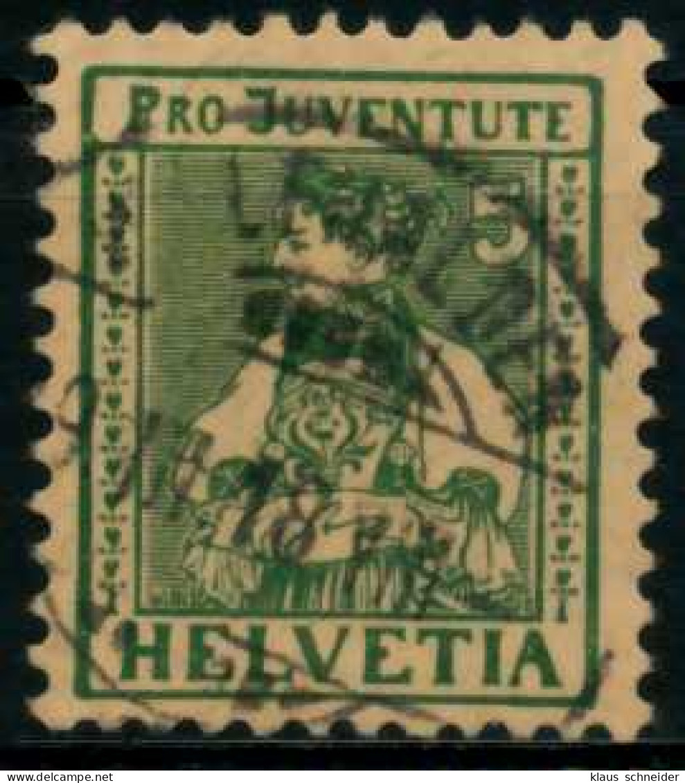 SCHWEIZ PRO JUVENTUTE Nr 134 Zentrisch Gestempelt X821682 - Used Stamps