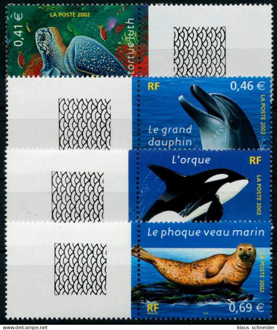 FRANKREICH 2002 Nr 3622ZF-3625ZF Postfrisch S01B53A - Unused Stamps