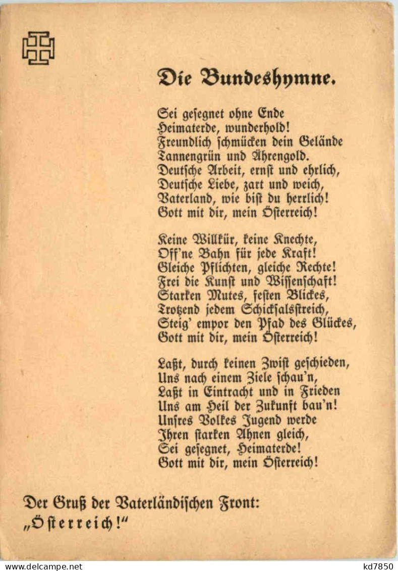 Die Bundeshymne - Österreich 3. Reich - Weltkrieg 1939-45