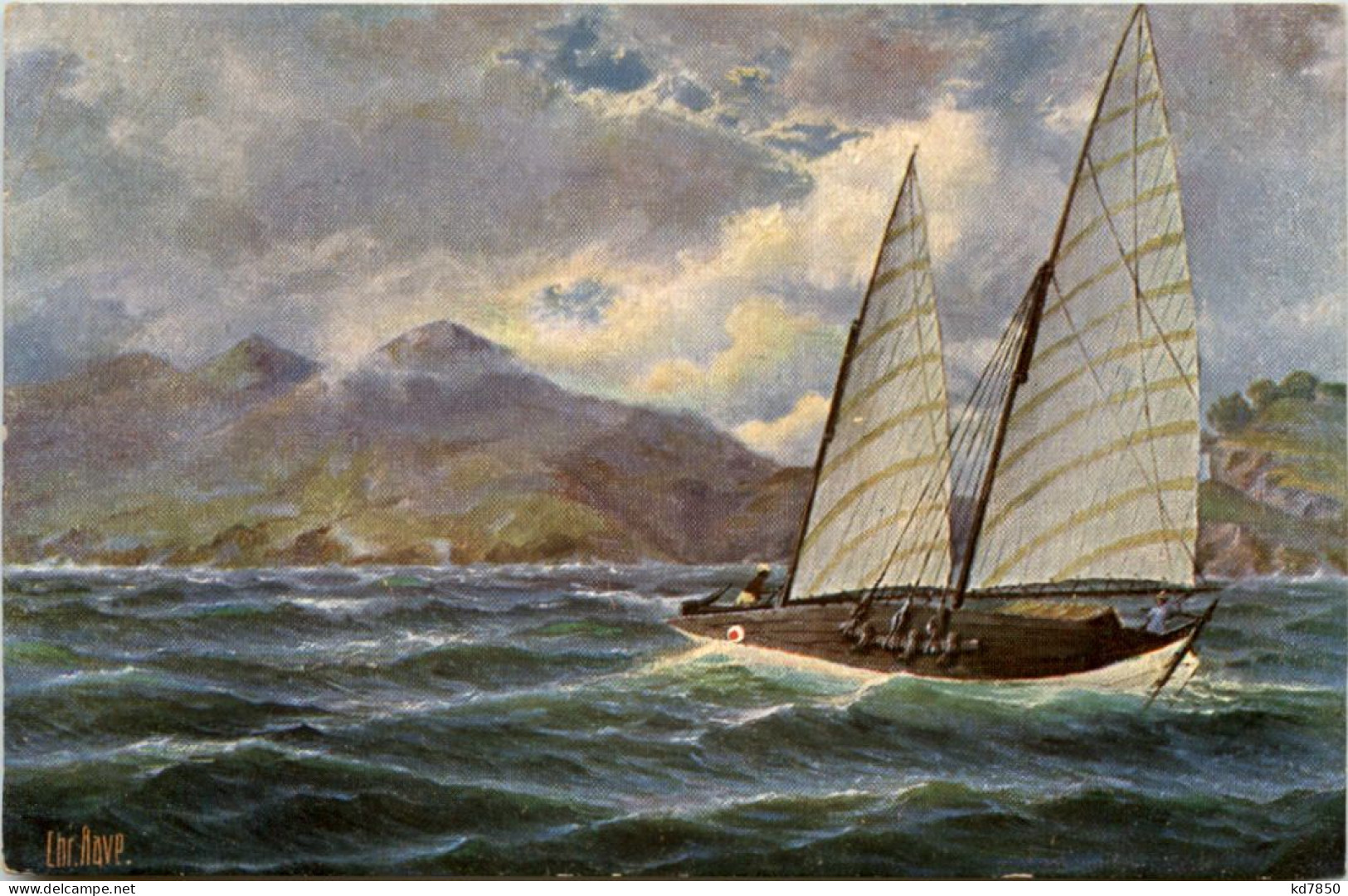 Fischerboot Von Cochinchina - Künstler AK Rave - Sailing Vessels