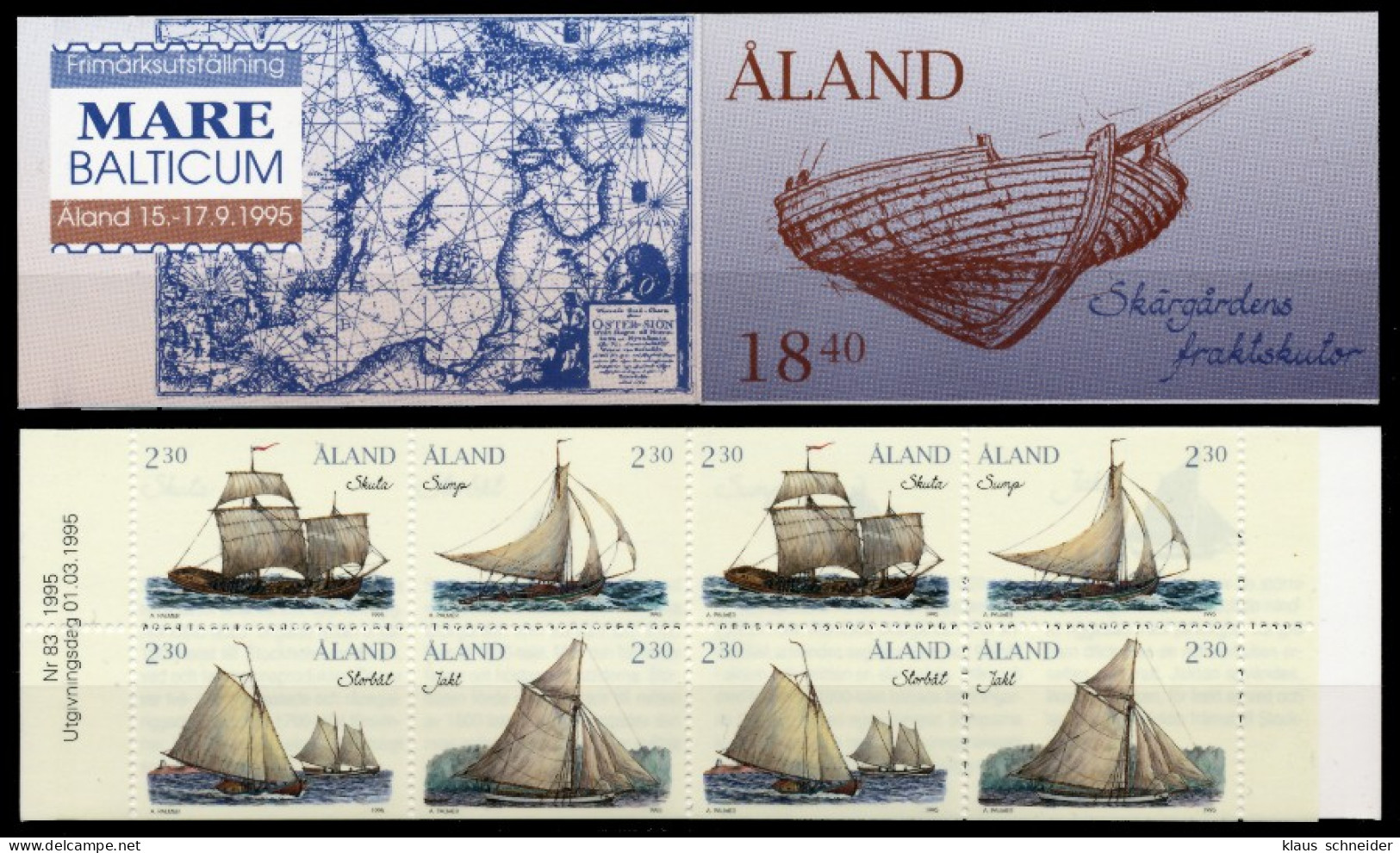 ALAND MARKENHEFT Nr MH 3 Postfrisch X91153A - Ålandinseln