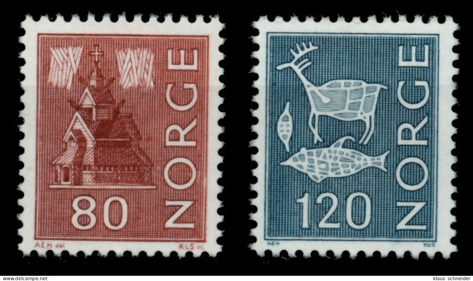 NORWEGEN Nr 633-634 Postfrisch S034EA2 - Ongebruikt