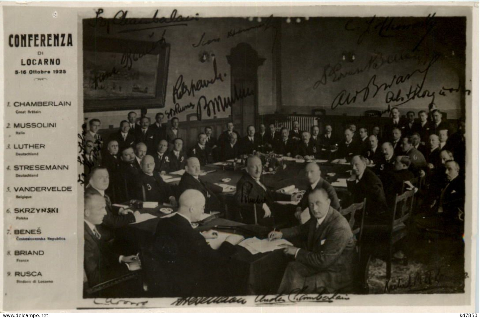 Conferenza Di Locarno 1925 - Locarno