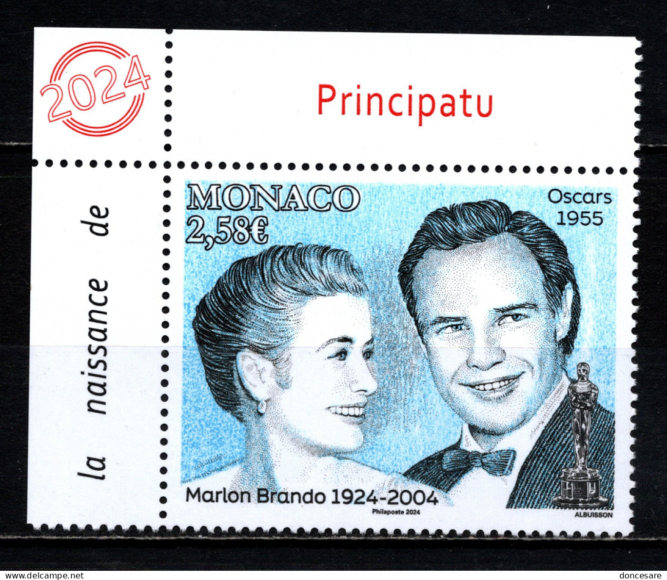 MONACO 2024 - CENTENAIRE DE LA NAISSANCE DE MARLON BRANDO - NEUF ** - Unused Stamps