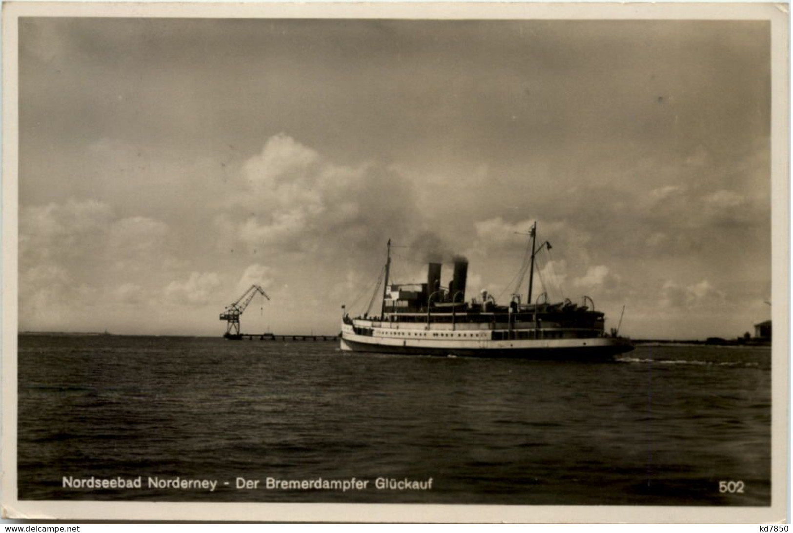 Nordseebad Norderney - Der Bremerdampfer Glückauf - Norderney