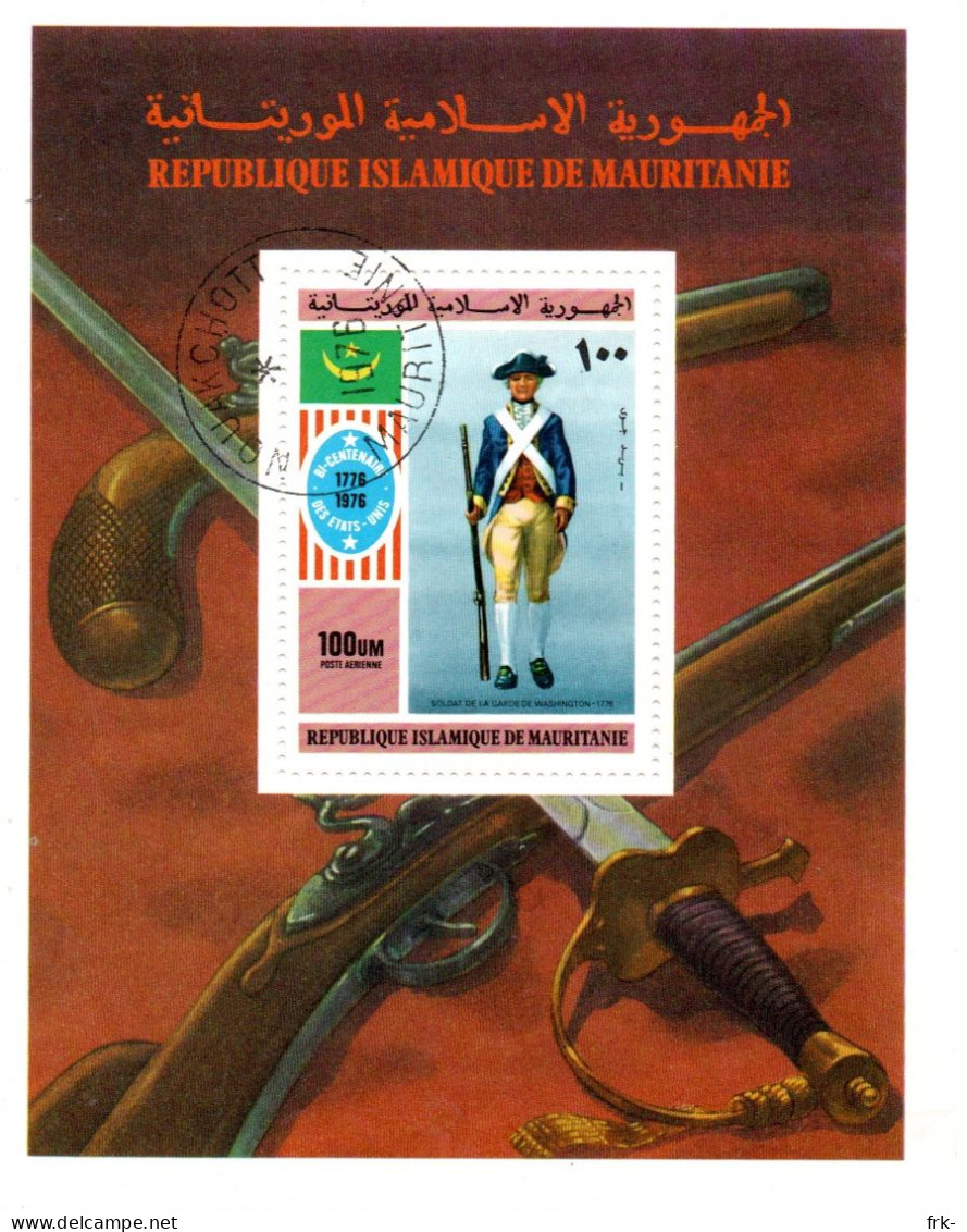 Republique Ismamique De Mauritanie Foglietto 1976 - Mauritania (1960-...)