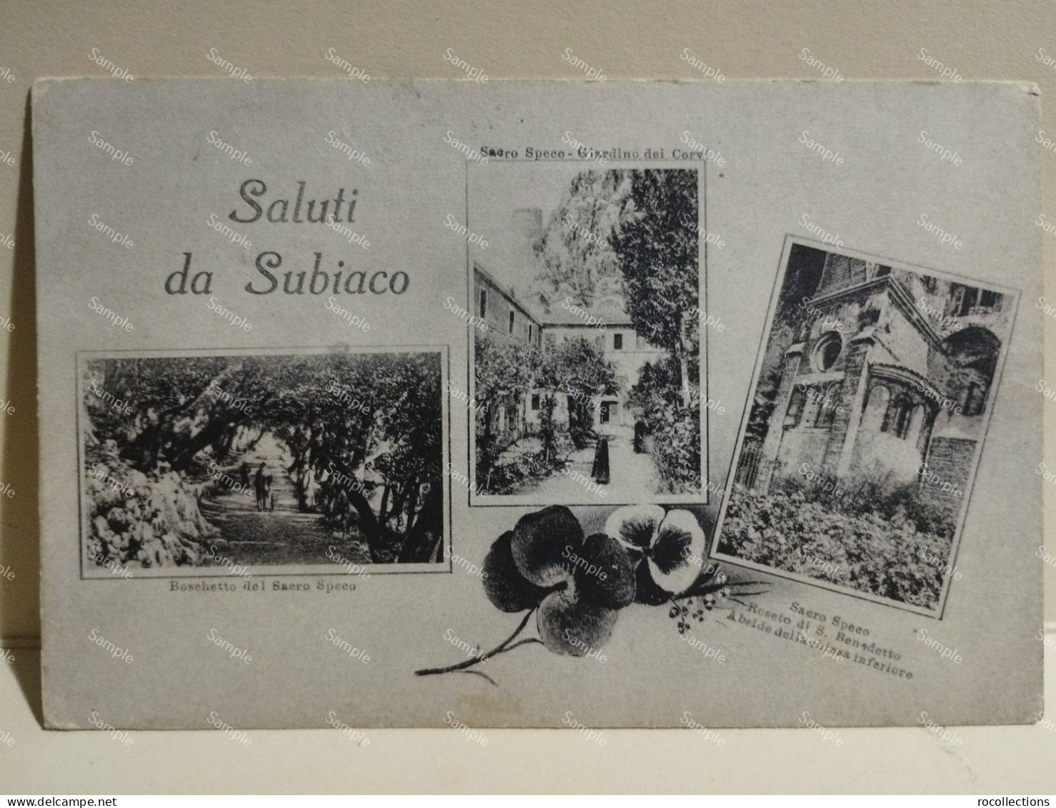 Italia SALUTI DA SUBIACO 1918 - Autres & Non Classés