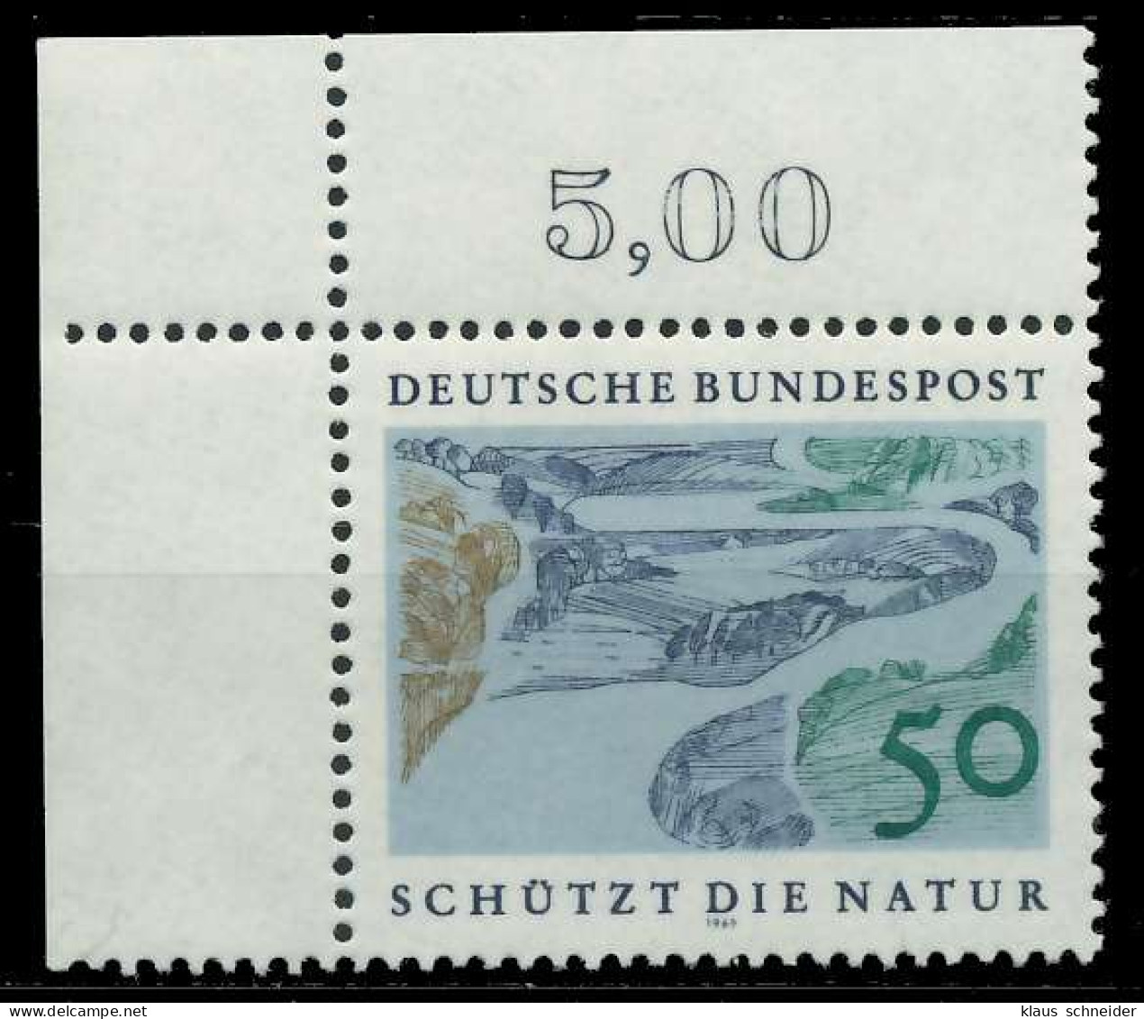 BRD BUND 1969 Nr 594 Postfrisch ECKE-OLI X7F3342 - Unused Stamps