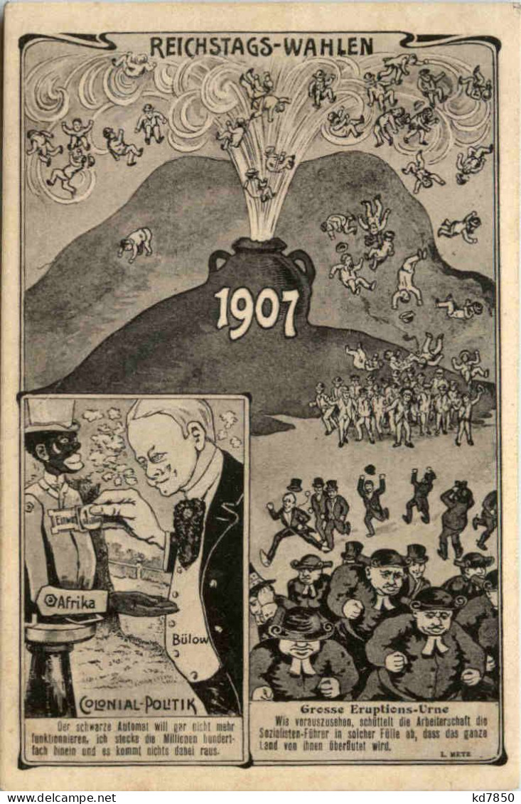 Reichstags Wahlen 1907 - Politik - Evènements