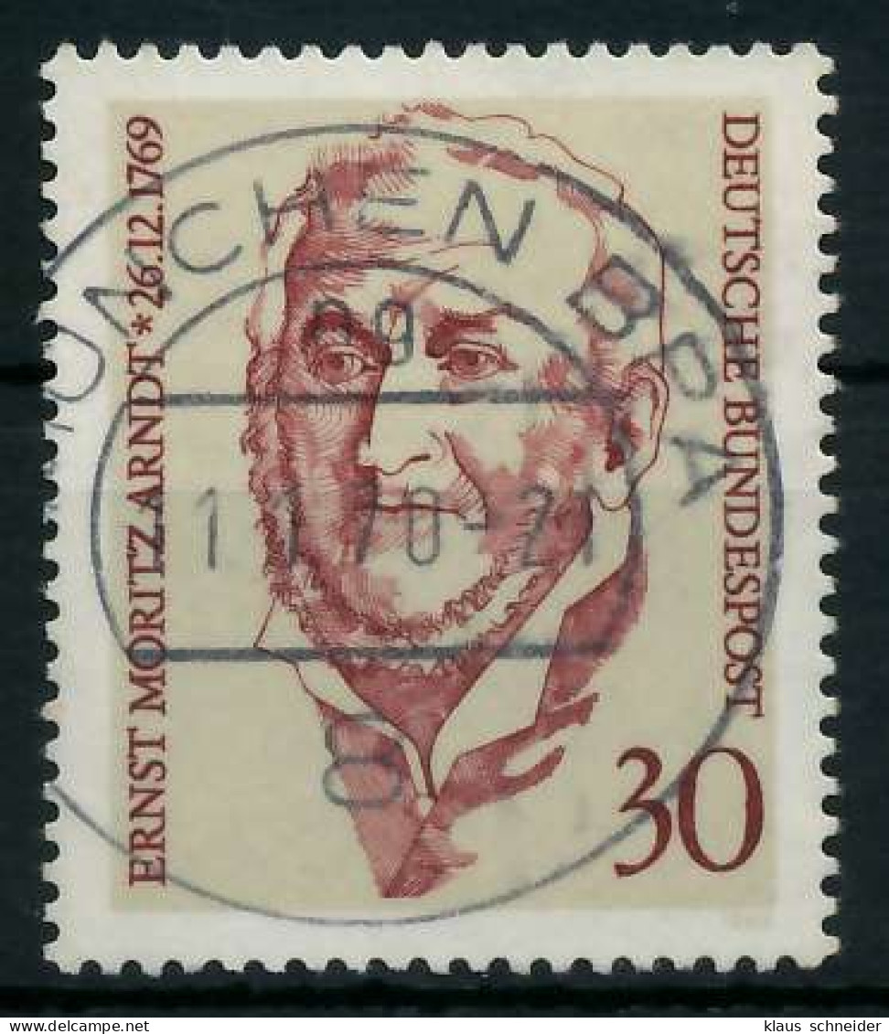 BRD 1969 Nr 611 Zentrisch Gestempelt X832AB6 - Oblitérés