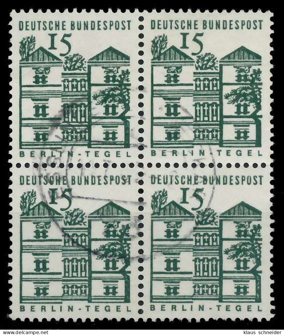 BRD DS BAUWERKE 1 Nr 455 Zentrisch Gestempelt VIERERBLOCK X920872 - Used Stamps