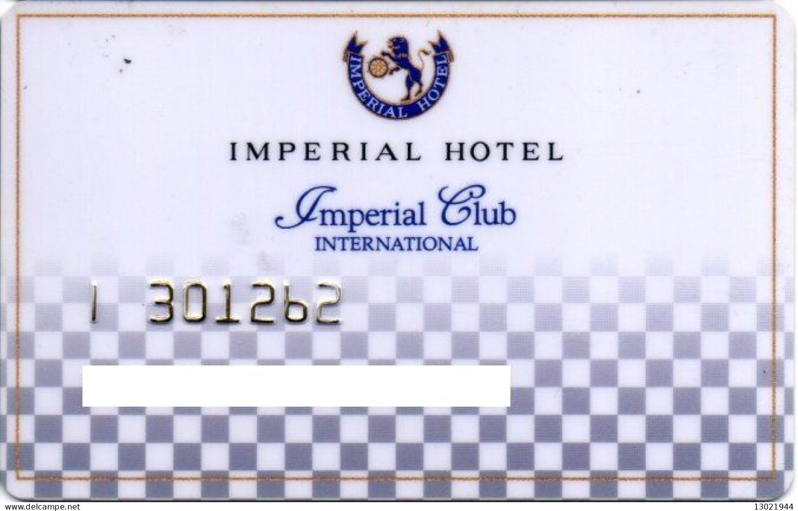 GIAPPONE  KEY HOTEL   Imperial Hotel - Imperial Club International - Cartas De Hotels