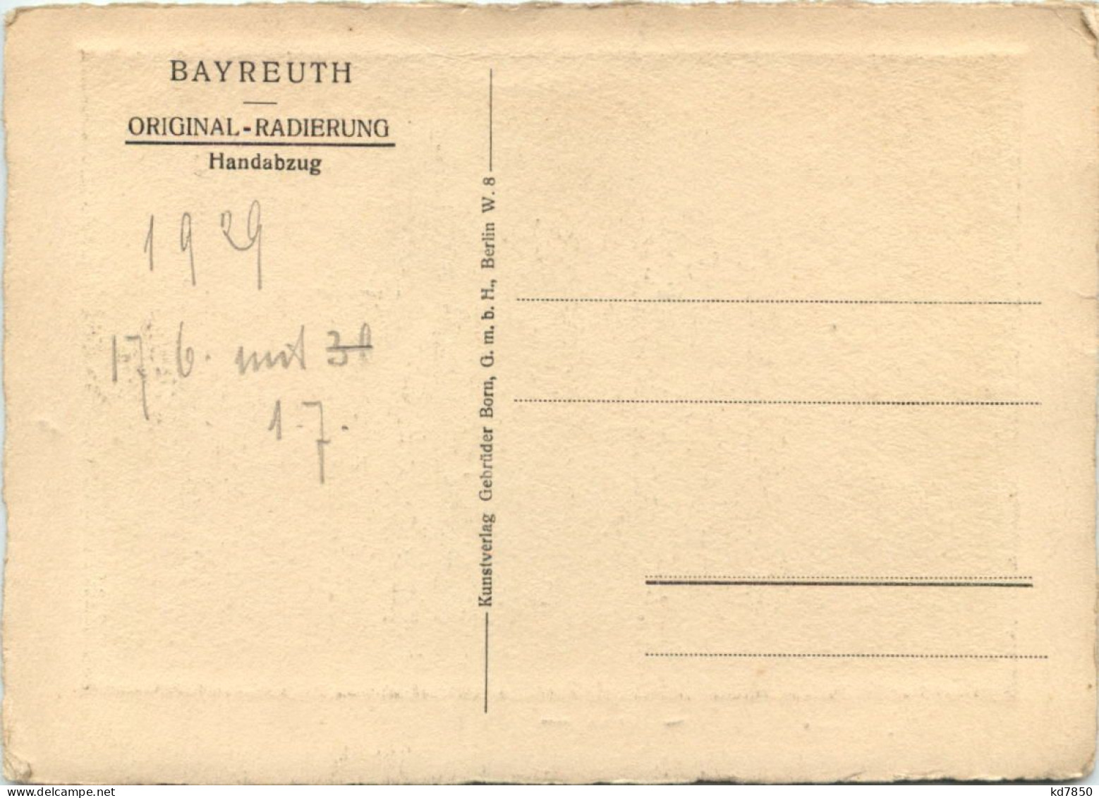 Bayreuth - Radierung - Bayreuth