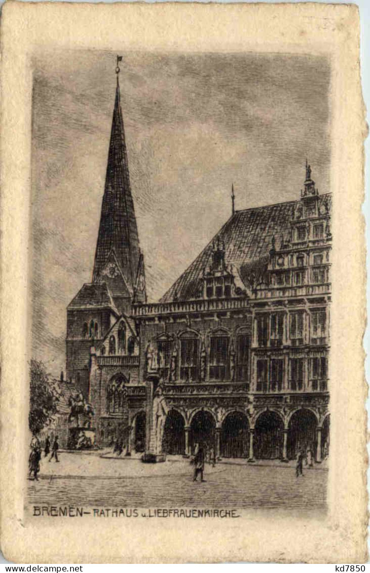 Bremen - Rathaus - Radierung - Bremen