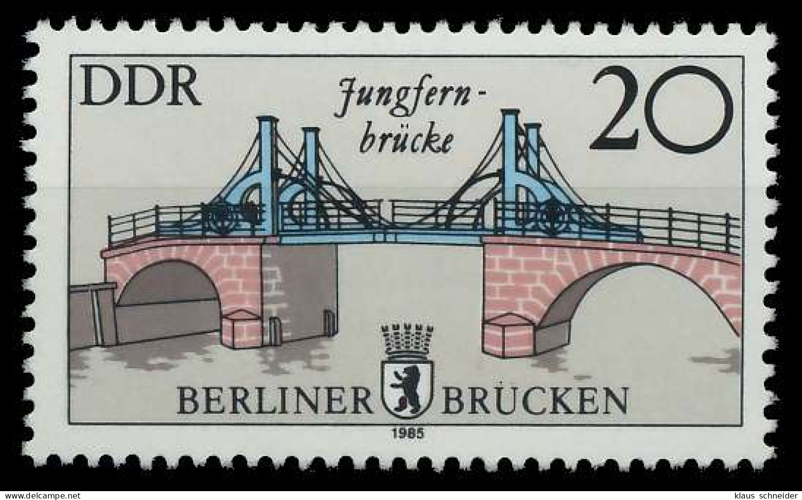 DDR 1985 Nr 2973II Postfrisch SB2C18A - Ungebraucht