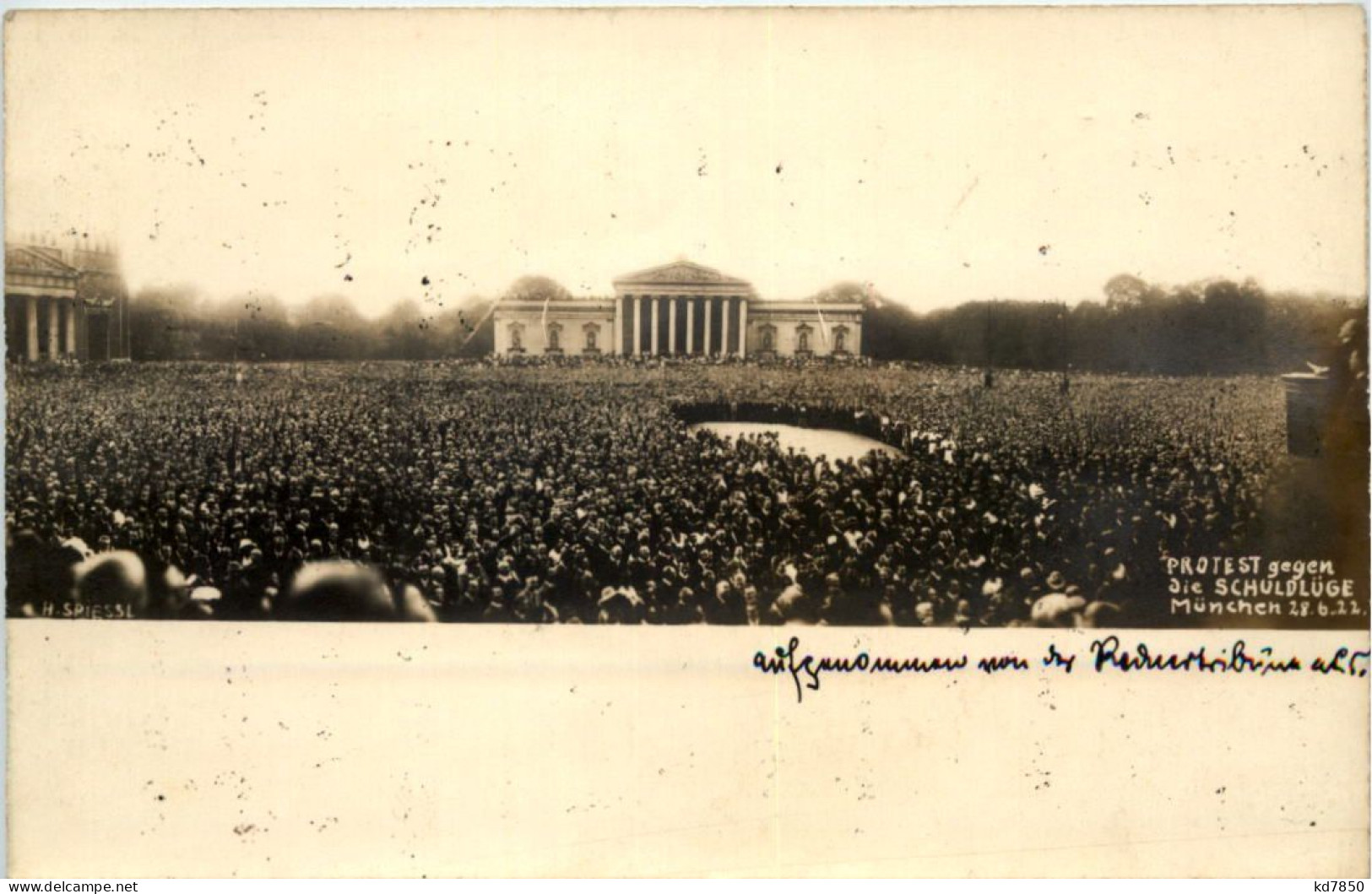 München - Protest Gegen Die Schuldlüge 1922 - München