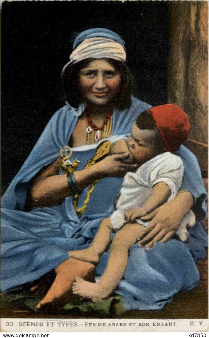 Femme Arabe Et Son Enfant - Szenen