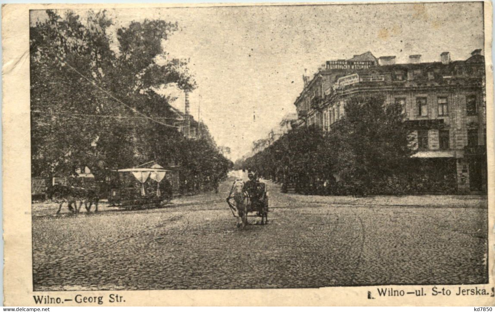 Wilno - Georg Strasse - Feldpost Posen - Lituanie