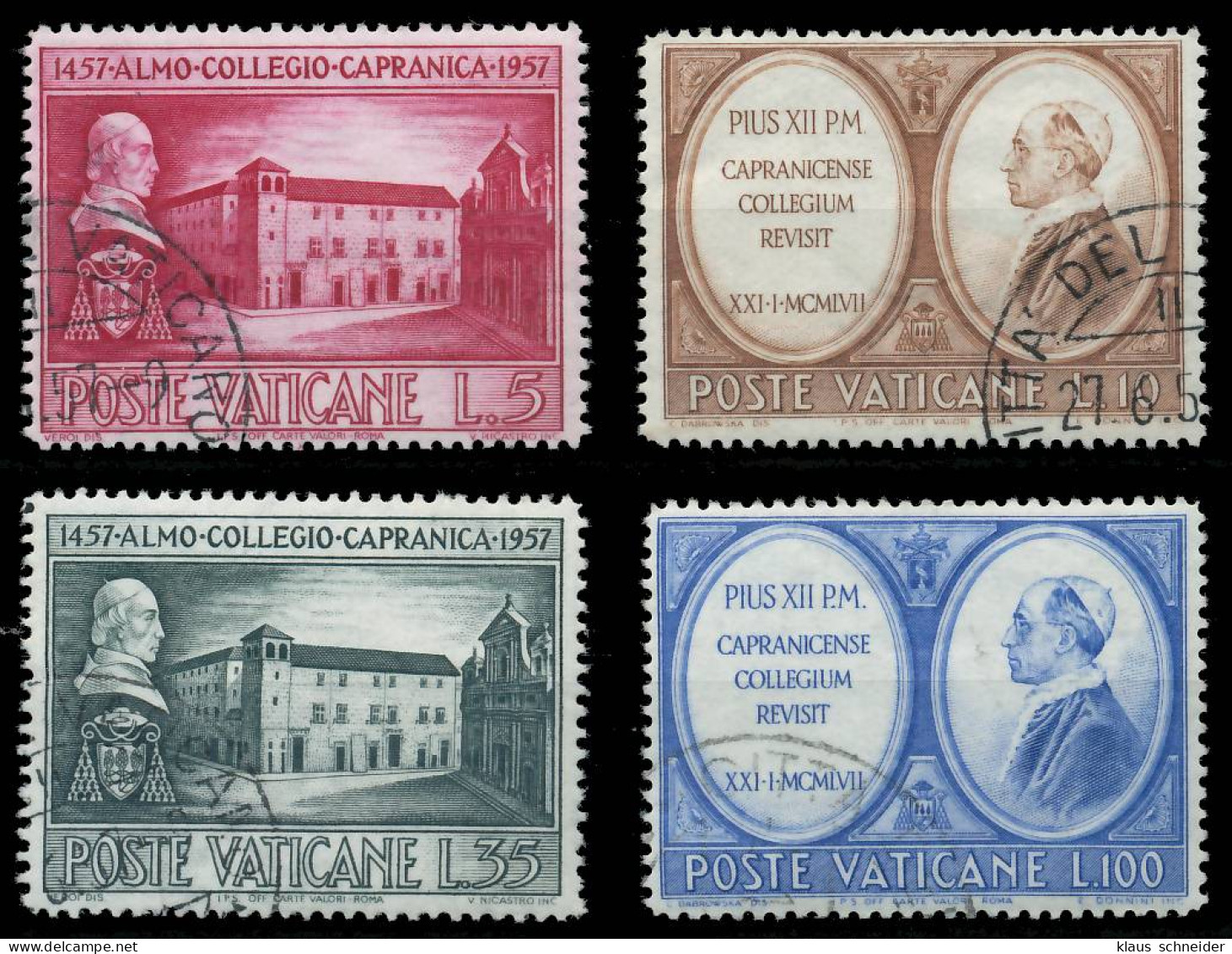 VATIKAN 1957 Nr 270-273 Gestempelt X40174A - Used Stamps