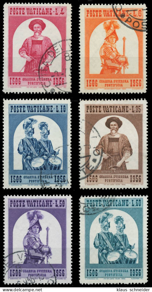 VATIKAN 1956 Nr 250-255 Gestempelt X4048C6 - Used Stamps