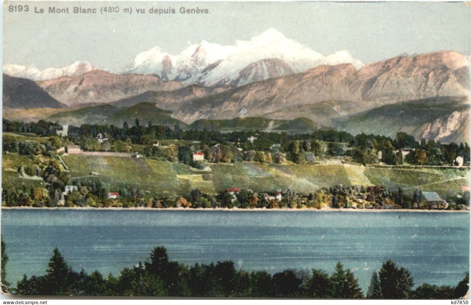 Le Mont Blanc Vu Depuis Geneve - Genève