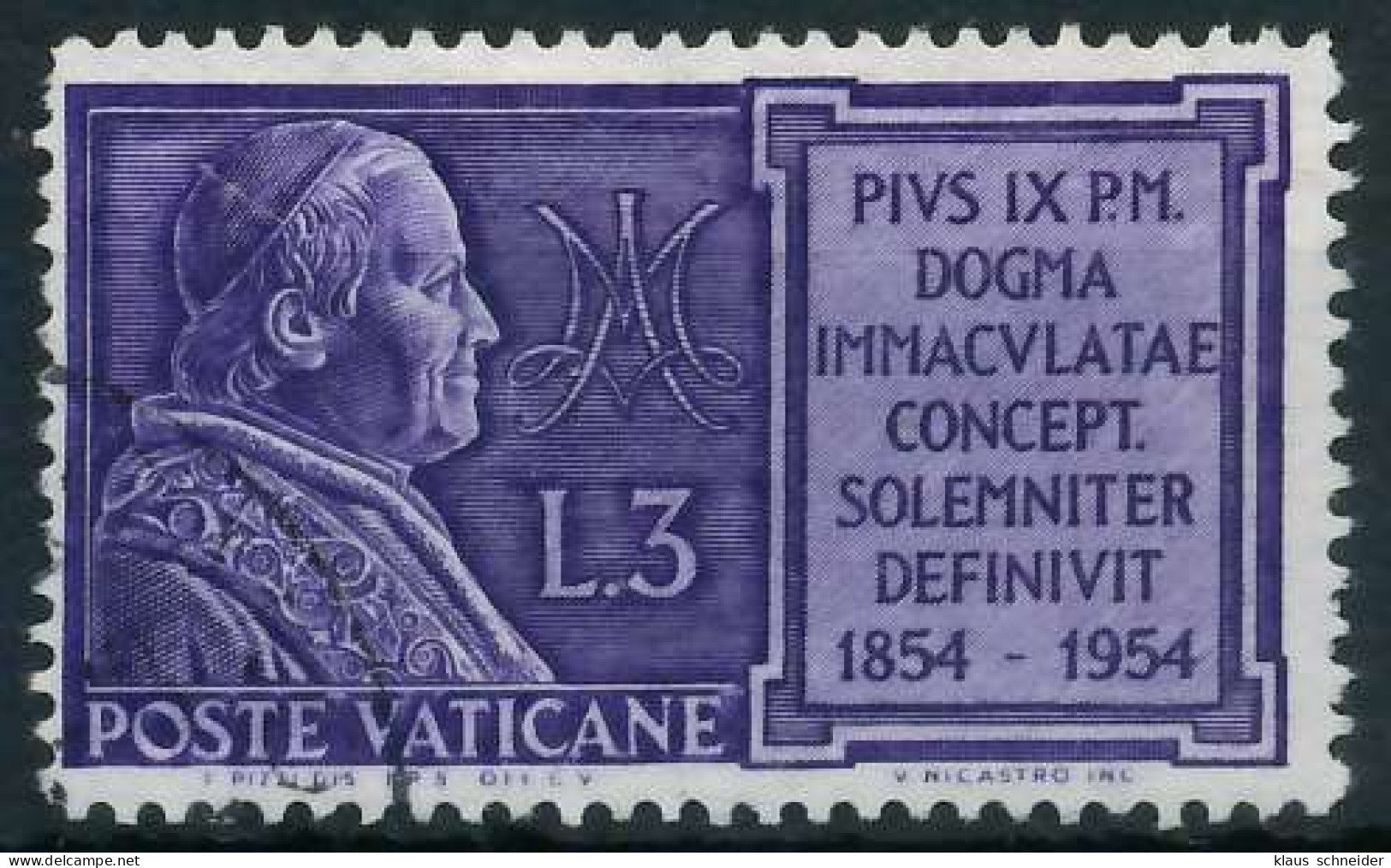 VATIKAN 1954 Nr 214 Gestempelt X404B9A - Used Stamps