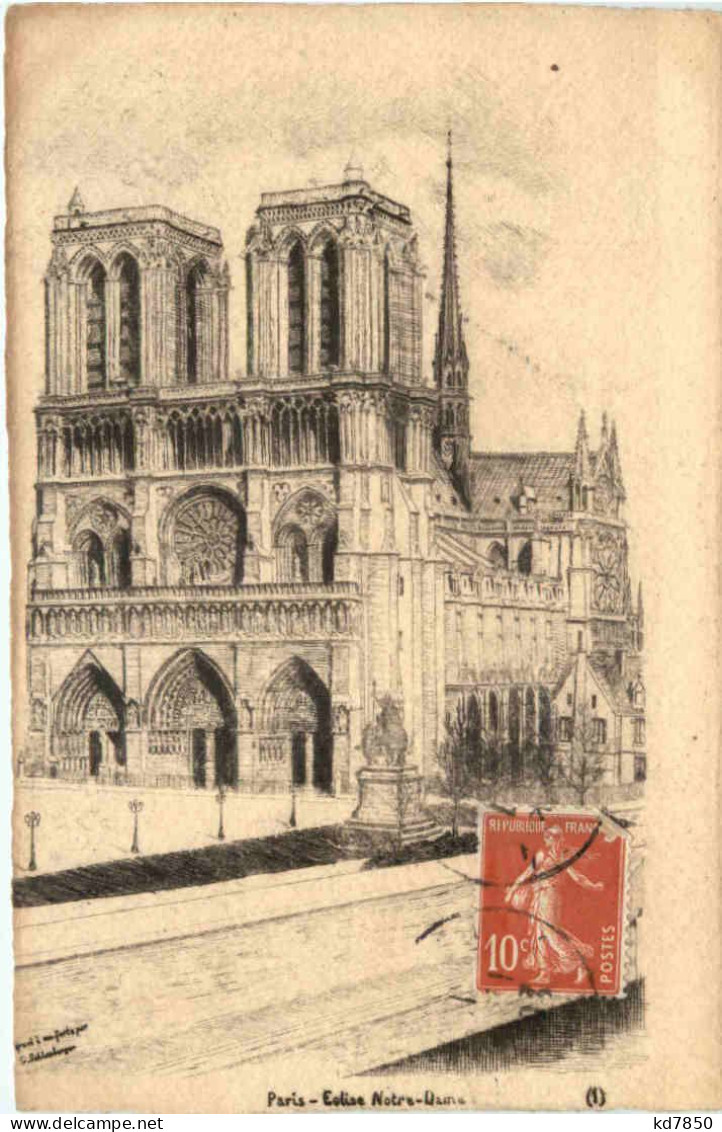 Paris, Eglise Notre-Dame - Otros & Sin Clasificación