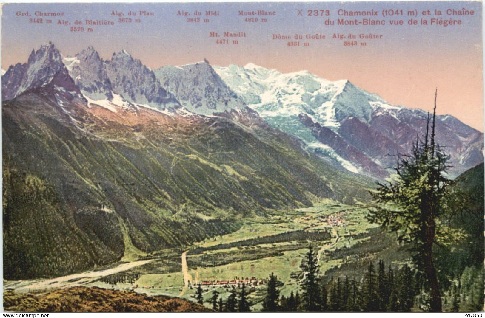 Chamonix, Et La Chaine Du Mont-Blanc Vue De La Flegere - Chamonix-Mont-Blanc