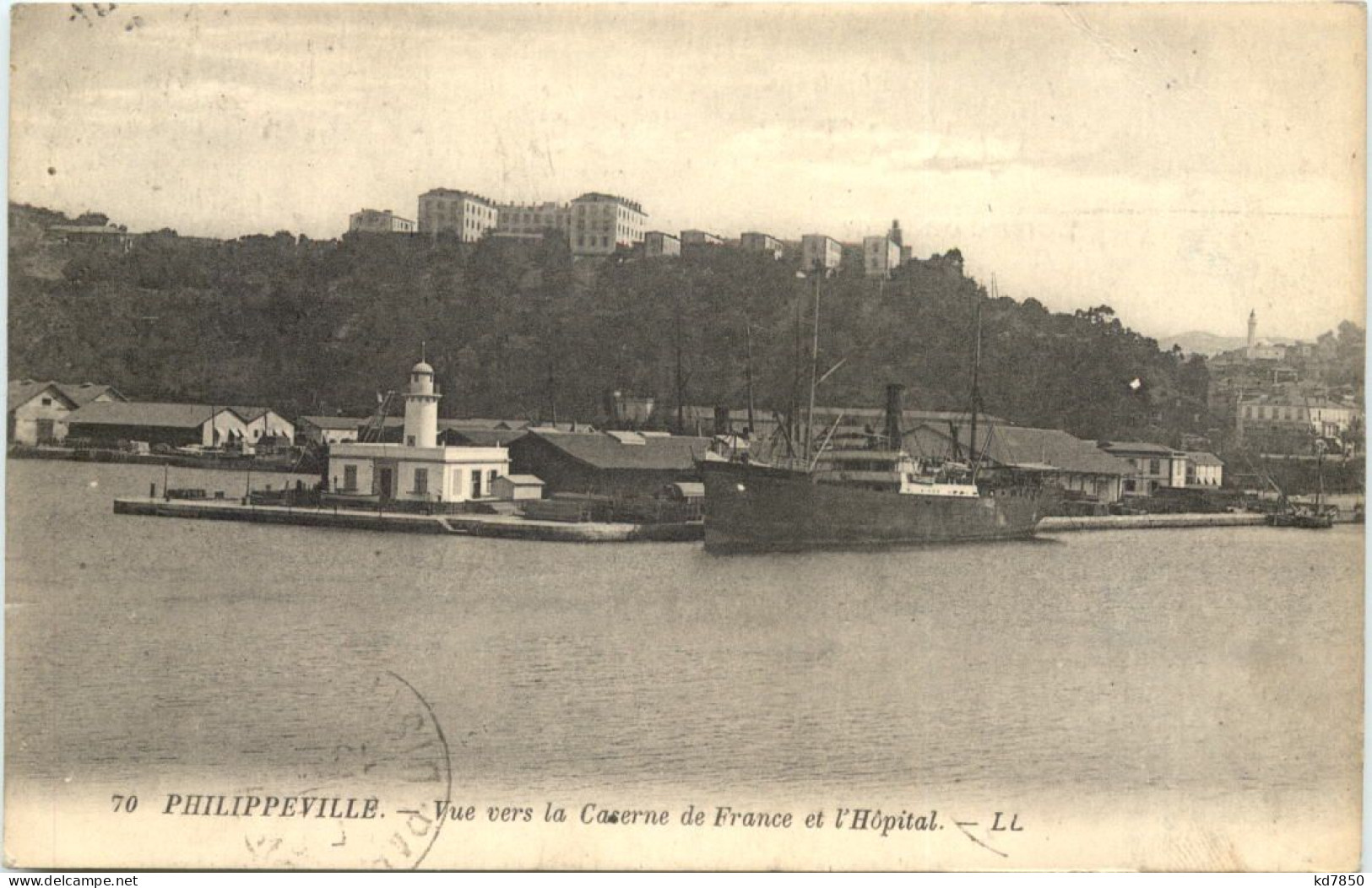 Philippeville, Vue Vers La Caserne De France Et L`Hopital - Autres & Non Classés