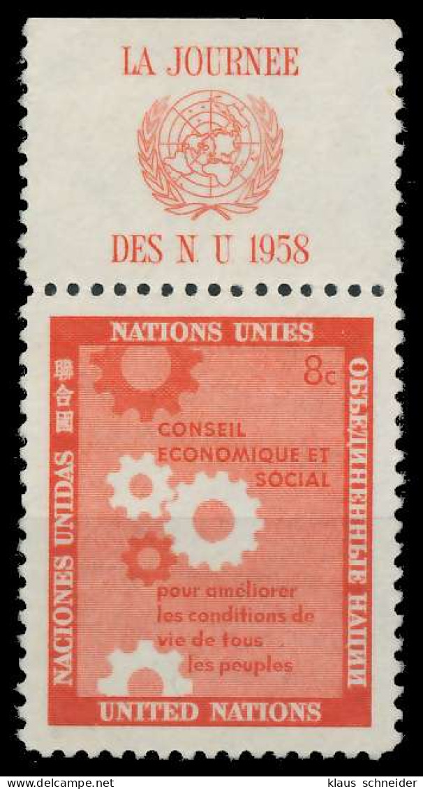 UNO NEW YORK 1958 Nr 73RZfo Postfrisch X40B6CA - Autres & Non Classés