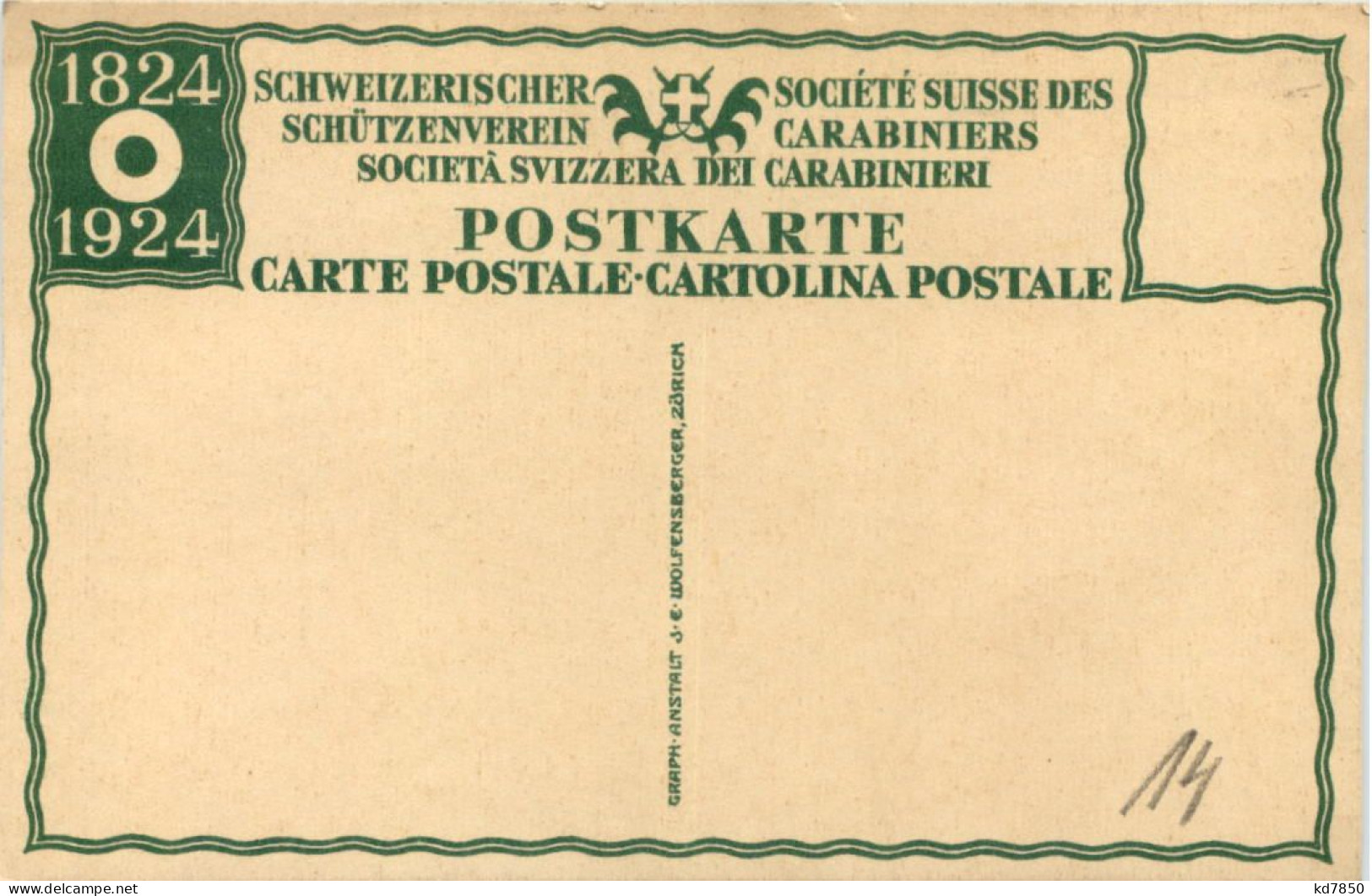 Schweiz - Schützenverein 1924 - Autres & Non Classés