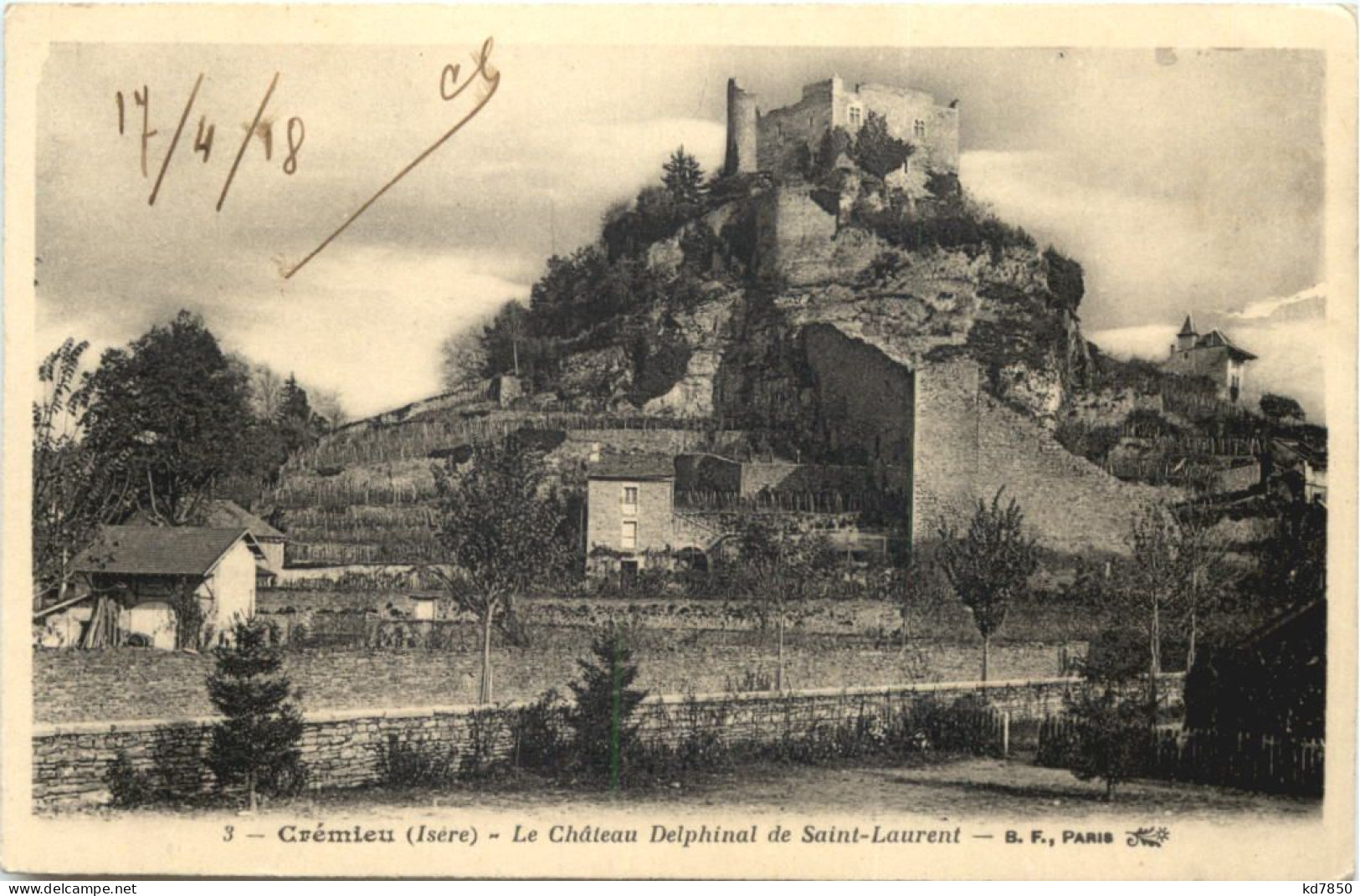 Cremieu, Le Chateau Delphinal De Saint-Laurent - Autres & Non Classés