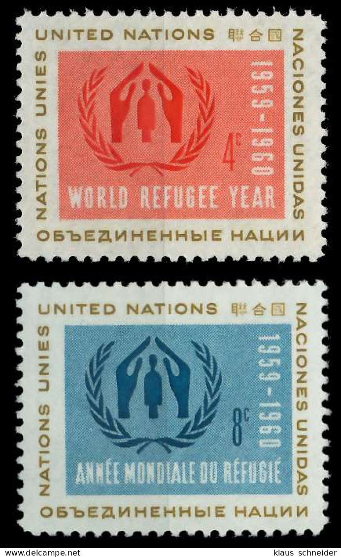 UNO NEW YORK 1959 Nr 82-83 Postfrisch SF6E342 - Sonstige & Ohne Zuordnung