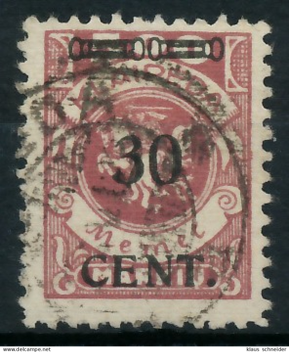 MEMEL 1923 Nr 175I Gestempelt Gepr. X41E8C2 - Memel (Klaipeda) 1923