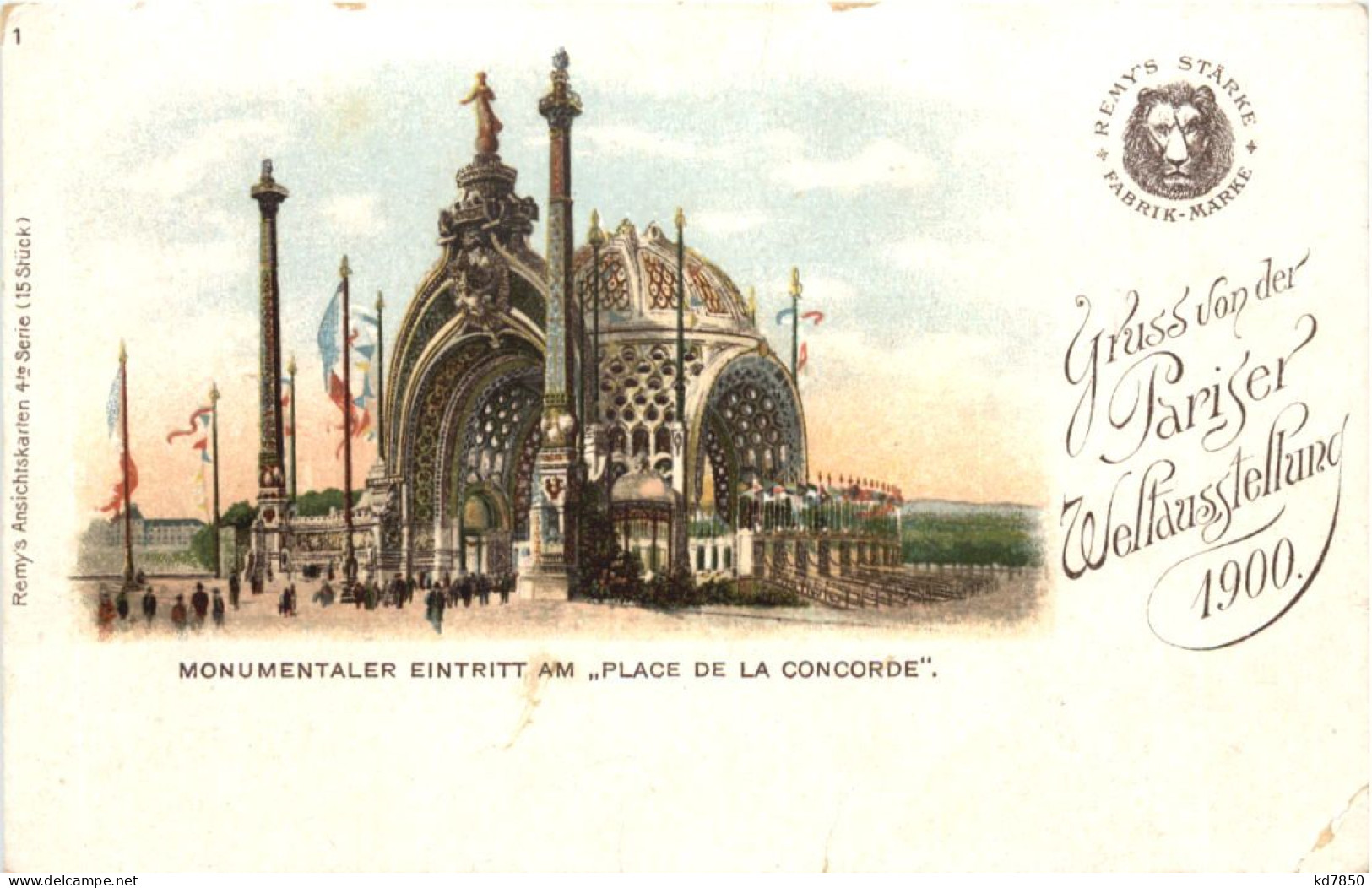 Paris - Gruss Von Der Pariser Weltausstellung 1900 - Expositions