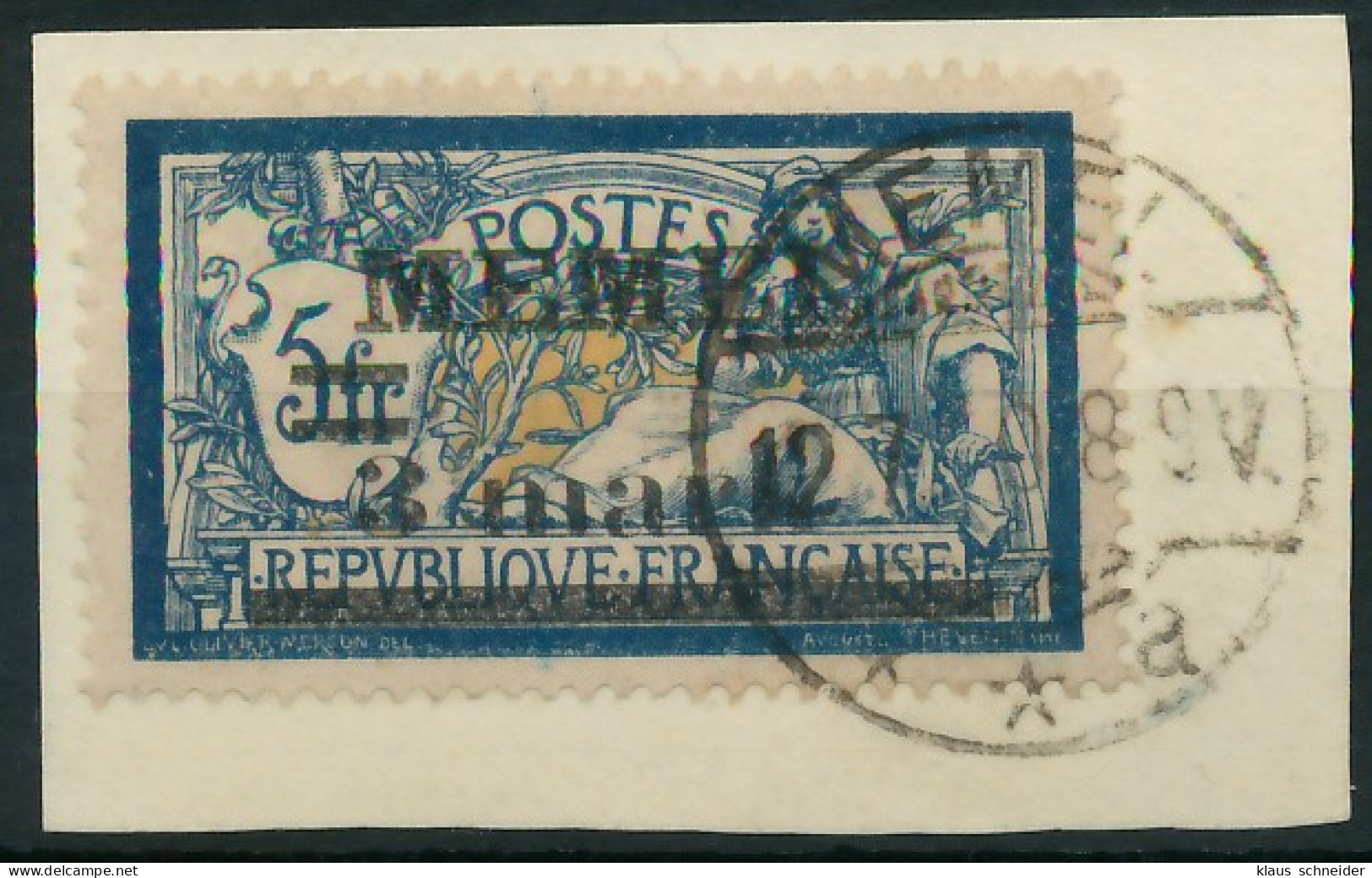 MEMEL 1920 Nr 30 Gestempelt Briefstück Gepr. X41E916 - Memel (Klaipeda) 1923