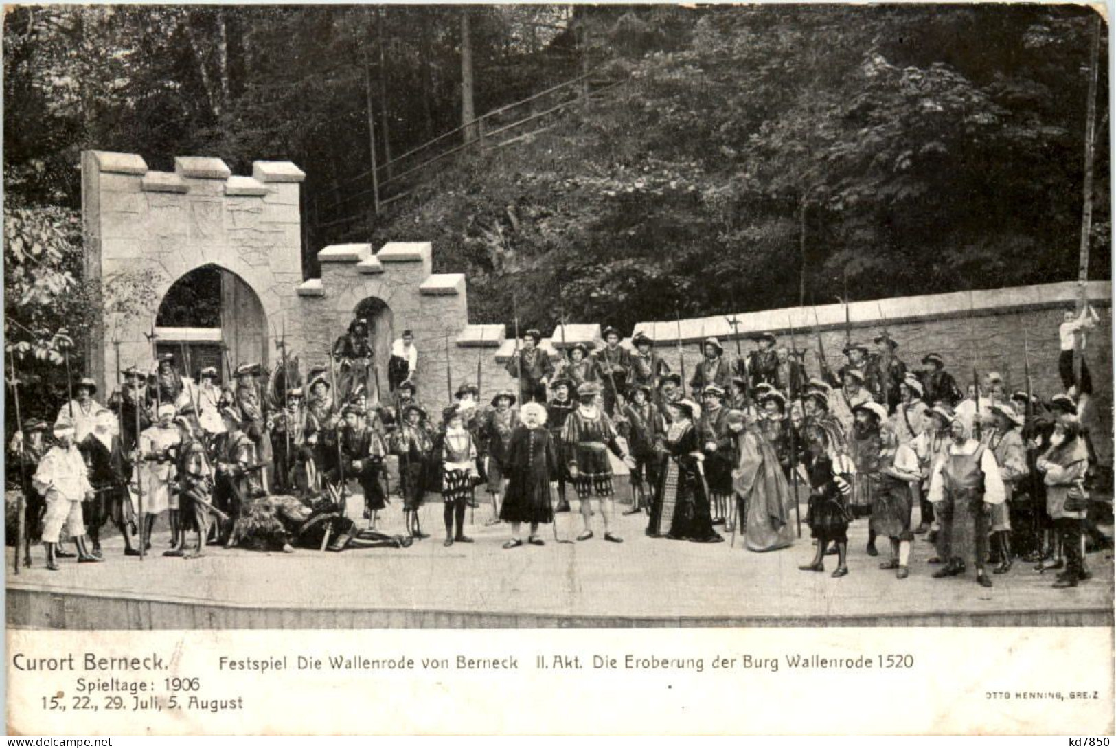 Berneck - Festspiel Die Wallenrode Von Berneck 1906 - Bayreuth