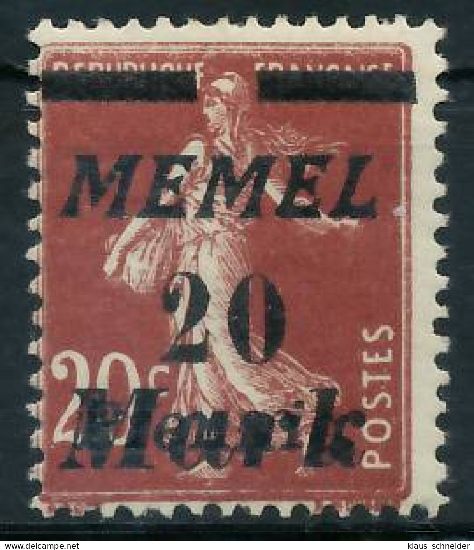 MEMEL 1922 Nr 109 Ungebraucht X41EA8E - Memel (Klaïpeda) 1923