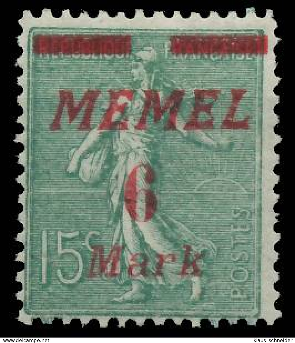 MEMEL 1922 Nr 111 Ungebraucht X41EAAA - Memelgebiet 1923