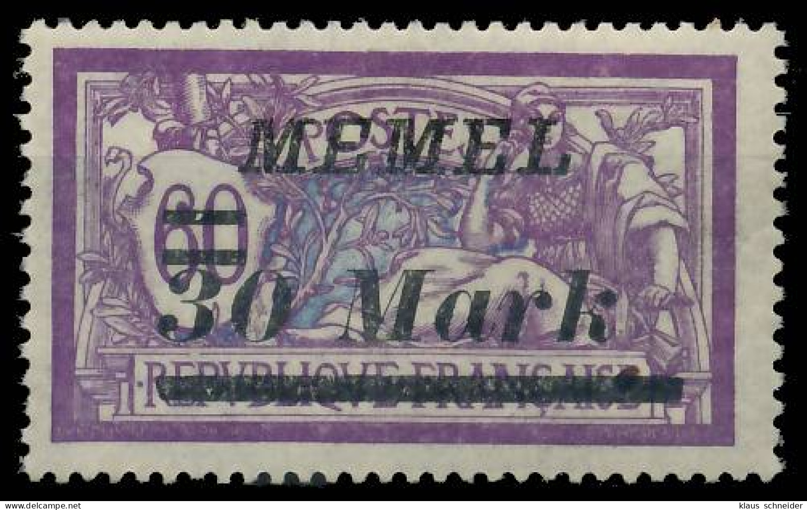 MEMEL 1922 Nr 115 Postfrisch X41EAF6 - Memel (Klaïpeda) 1923