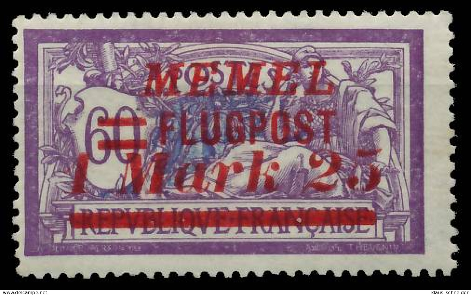 MEMEL 1922 Nr 100 Ungebraucht X425B22 - Memel (Klaïpeda) 1923