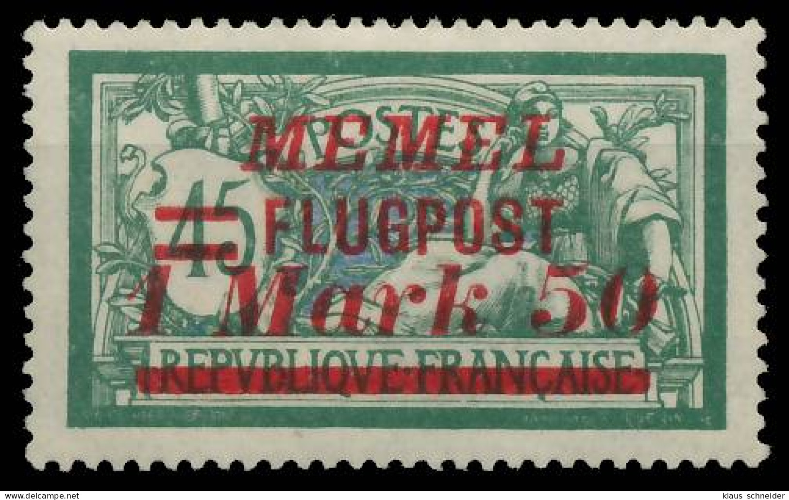 MEMEL 1922 Nr 101IV Ungebraucht X425B9A - Memel (Klaipeda) 1923