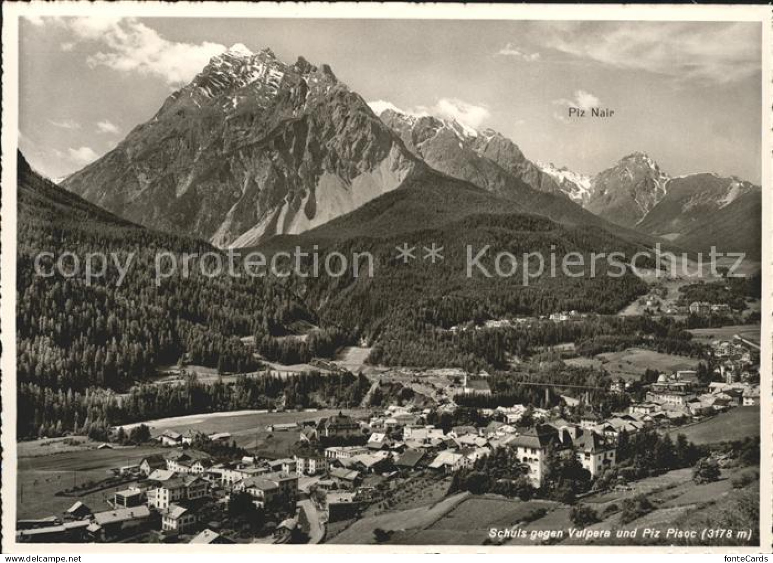 11647619 Schuls GR Panorama Gegen Vulpera Und Piz Pisoc Sesvenna Gruppe Scuol - Other & Unclassified